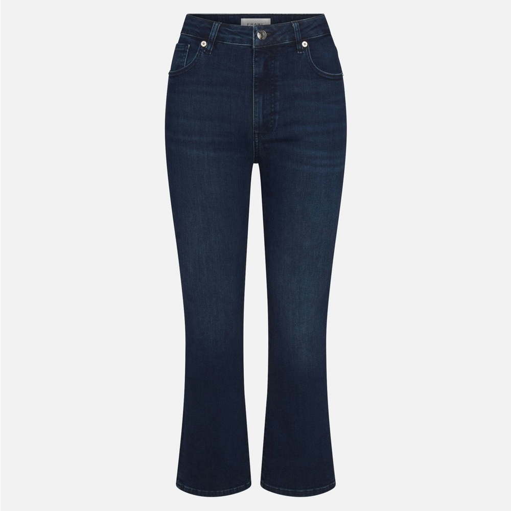 Frame Denim Dark Indigo Flare Jeans